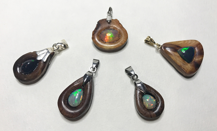 opal pendants