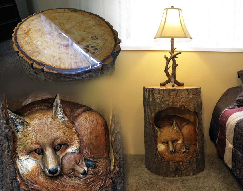 Fox Den poplar stump