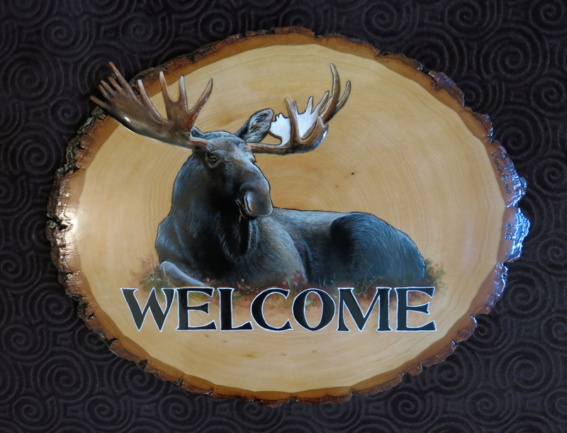 moose welcome sign