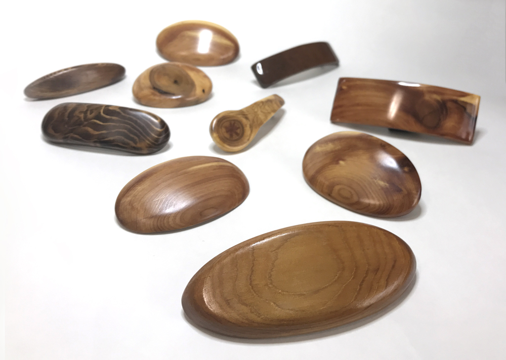 Wooden Barrettes, Plain