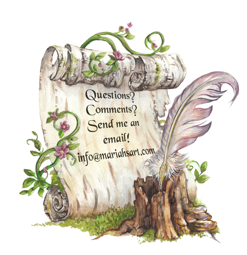 contact image watercolour parchment paper of mariah's website email address