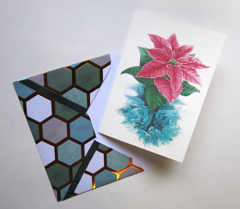 Gemflower December card