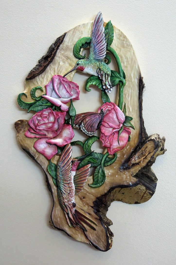 hummingbird relief poplar